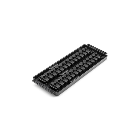 Tekton 26 Slot Universal Socket Organizer for 1/4 Inch Drive Sockets and Bit Sockets, Black - OST01226